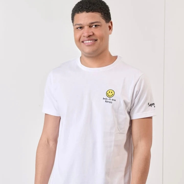8l T-shirt con ricamo Smile Superculture